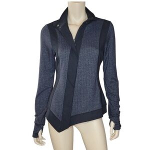 Kyodan active jacket blue tweed small